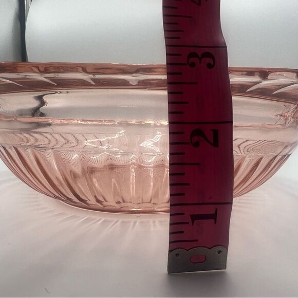 Mayfair Open Rose Depression Glass Serving Bowl - Picture 2 of 12